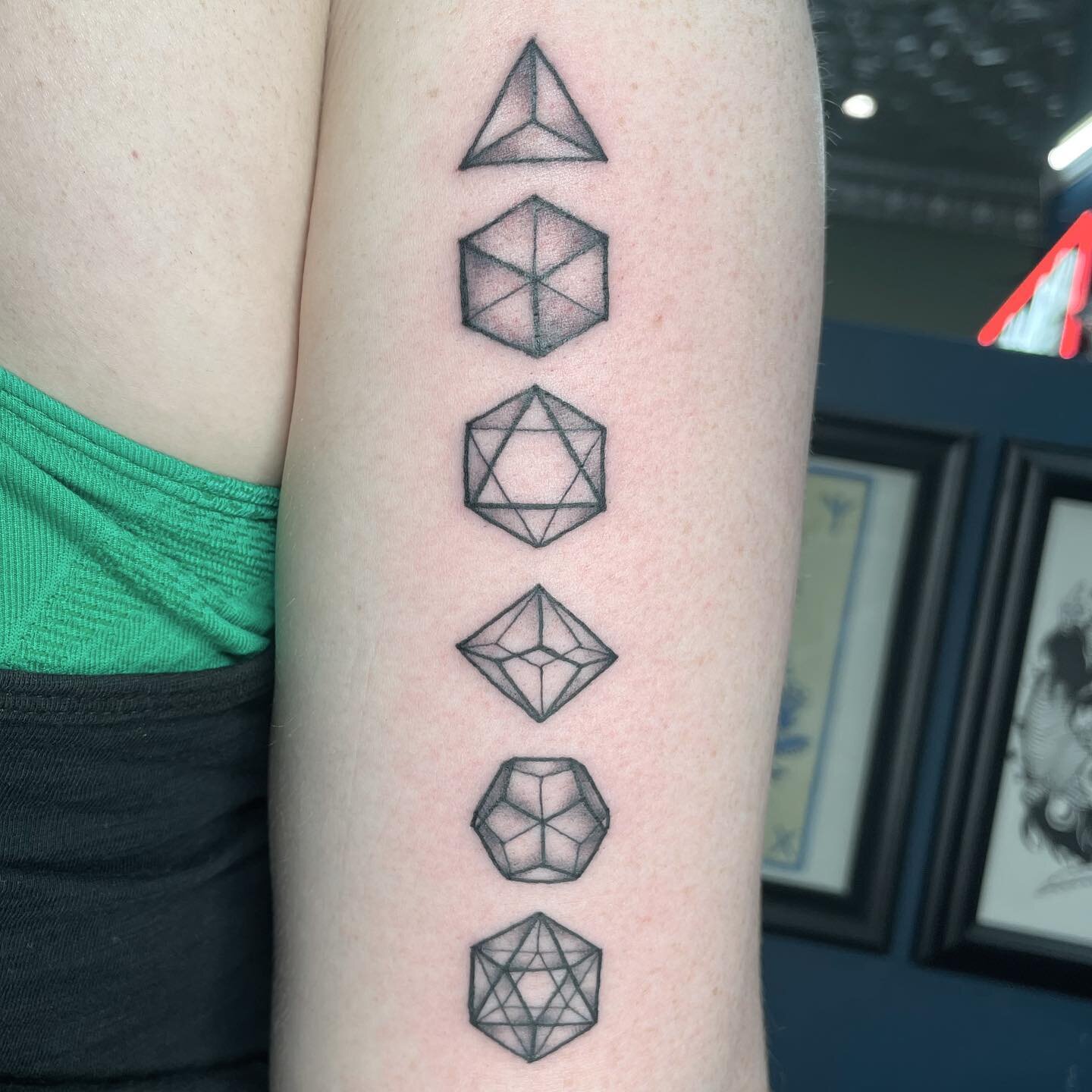 Polyhedral dice for Kara yesterday. Thank you!!