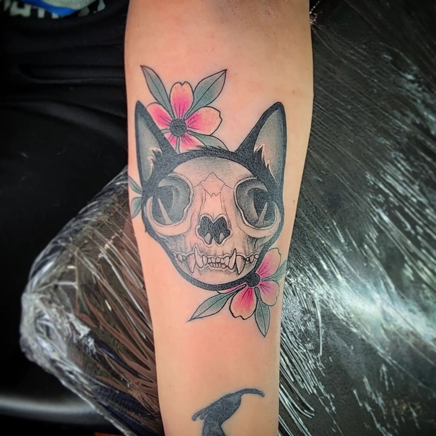 Thank you Allison! This was fun #cattoo #cattattoo #catskull