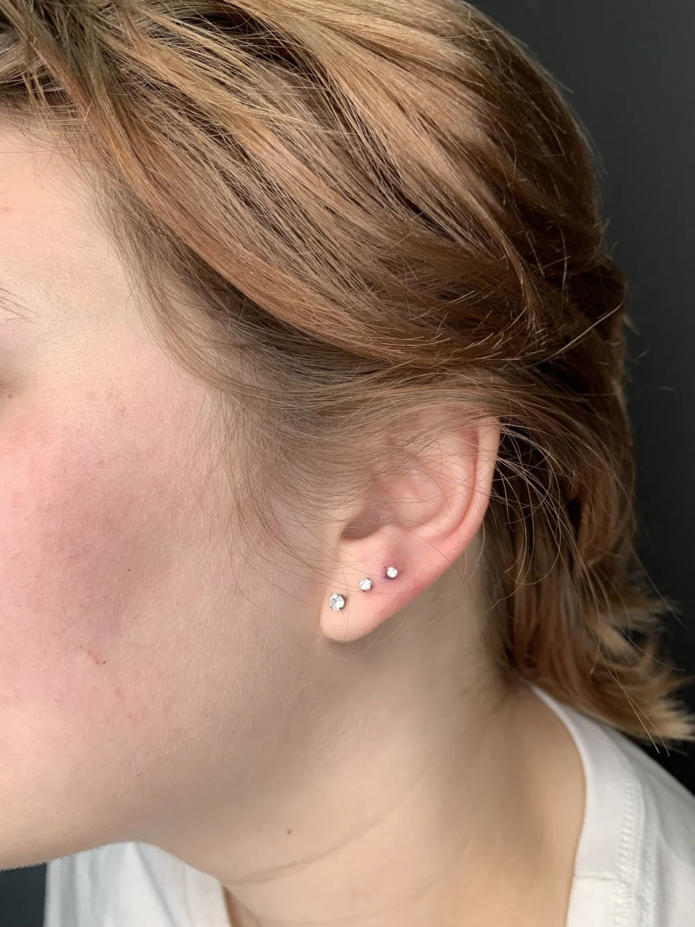 Ear lobe piercing