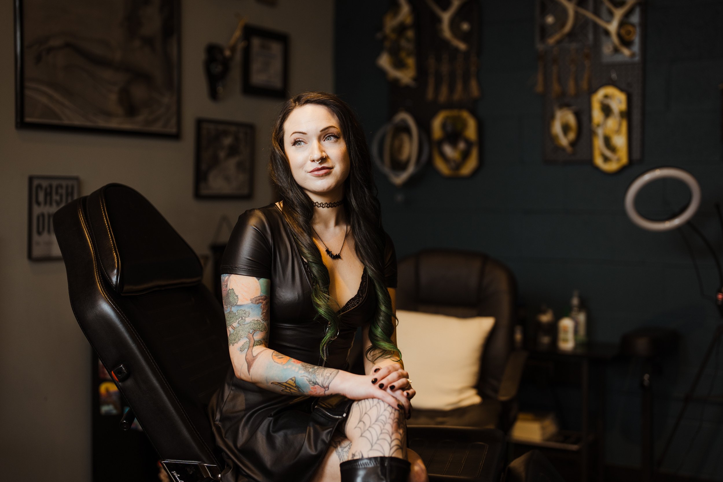 Taylor Gehner - Blackwork, Illustrative, Stippling Tattoo Artist in St. Louis Tattoo Artist