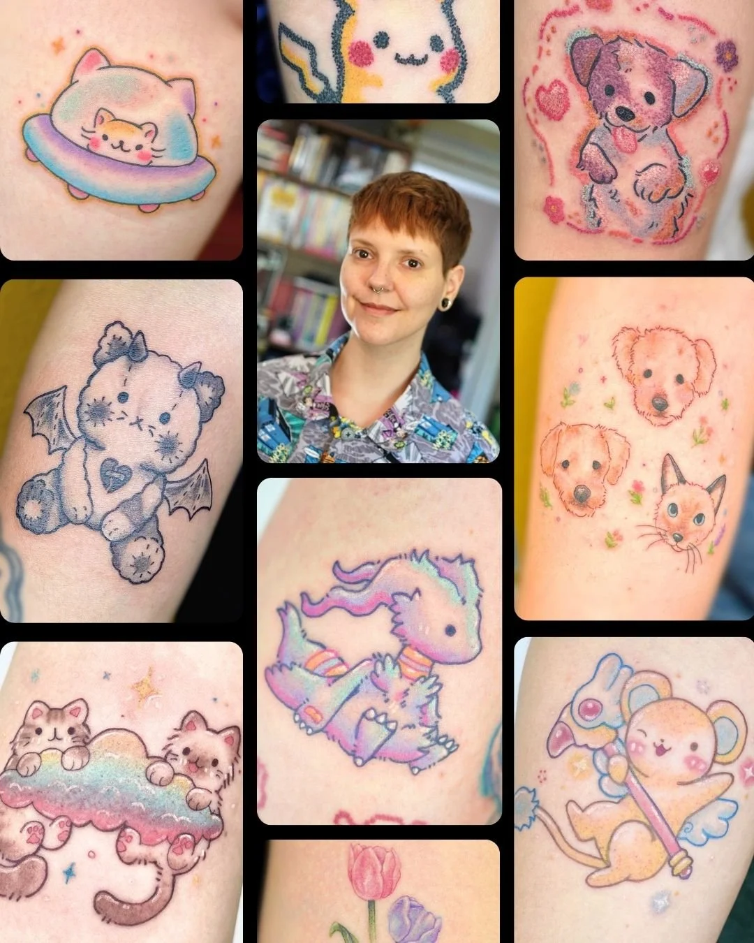 Andre Gutierrez Valera - fine line, color, & Kawaii tattoos in St. Louis