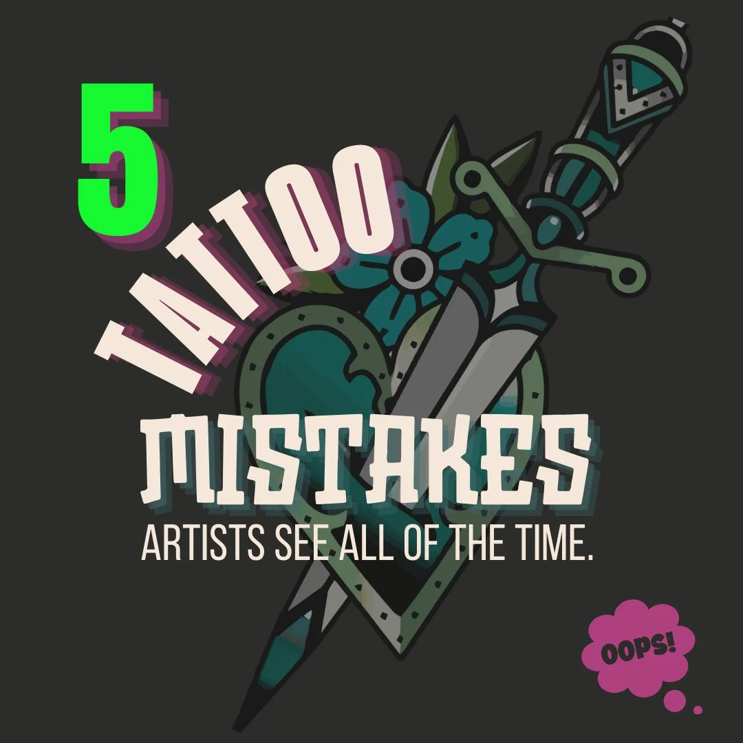 A lot of tattoo regret has nothing to do with the design and everything to do with planning.⁠
⁠
Small tattoos with heavy detail tend to blur over time. Packing too many ideas into one piece makes it harder to read. Placement affects aging more than m