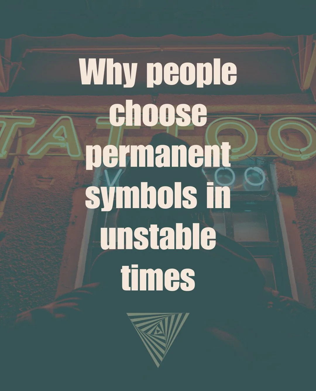 When everything feels temporary, people choose something that isn&rsquo;t.⁠
⁠
⁠
⁠
⁠
#tattoopsychology⁠
#meaningfultattoos⁠
#tattooeducation⁠
#stltattoo