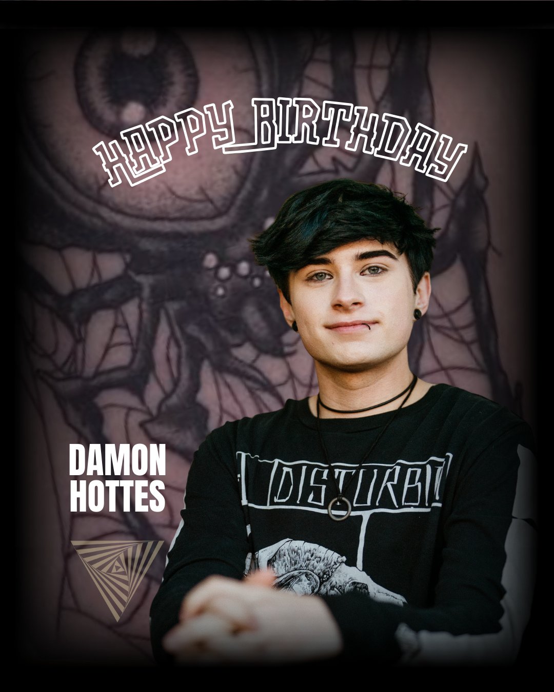 Happy Birthday, Damon.⁠
⁠
Almost three years of tattooing and we&rsquo;ve gotten to watch the whole thing unfold. From apprenticeship days to fully stepping into your own style, you&rsquo;ve put in real work. It shows.⁠
⁠
Your gothic, illustrative pi
