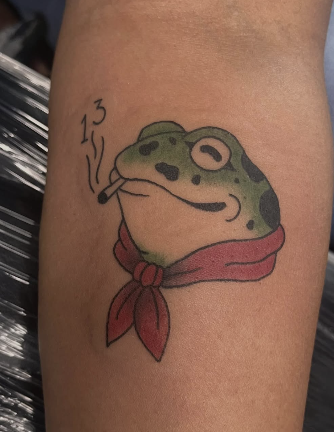 Traditional Frog Tattoo by Lacey Sehie