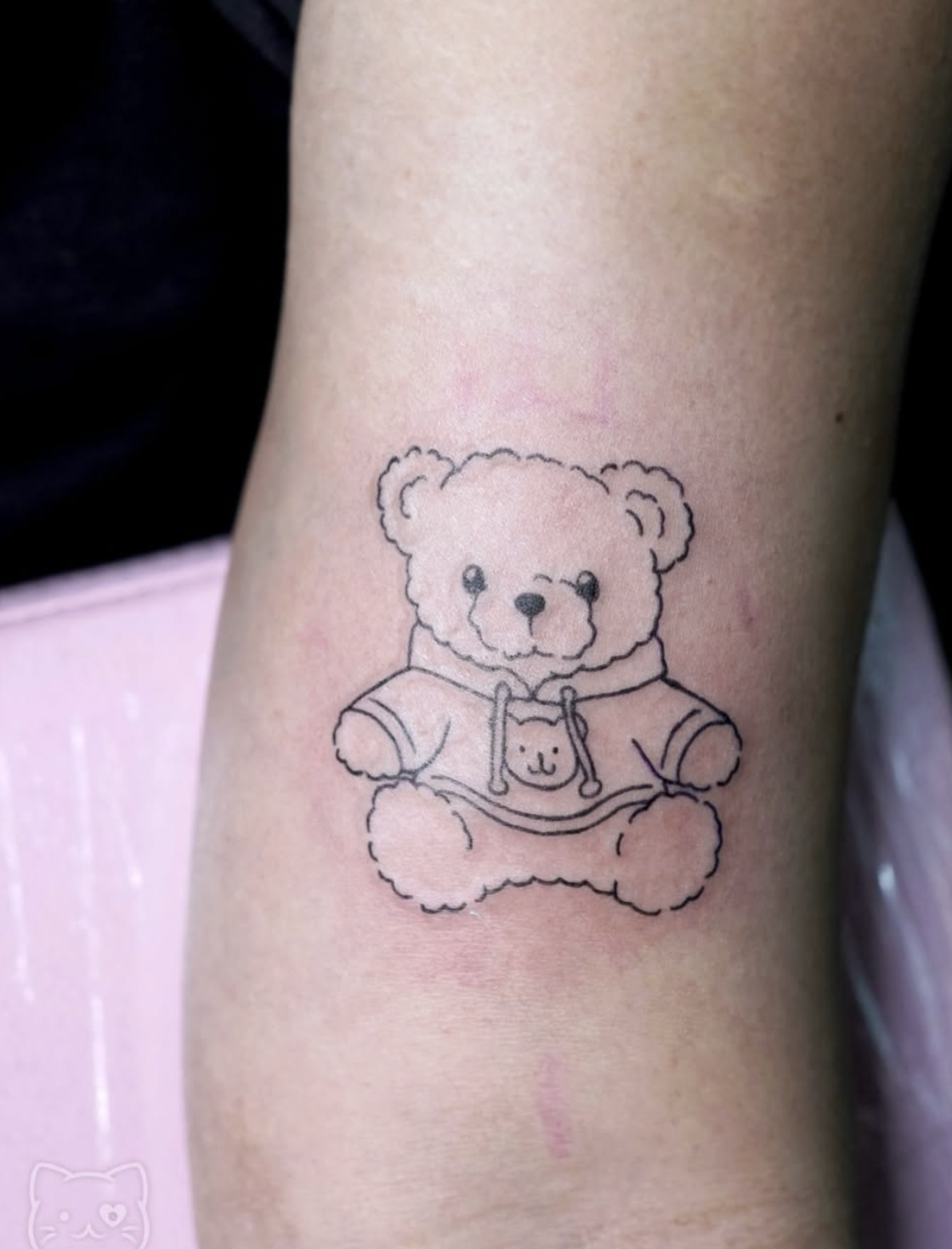 Minimalism Bear Tattoo by Andy Varela