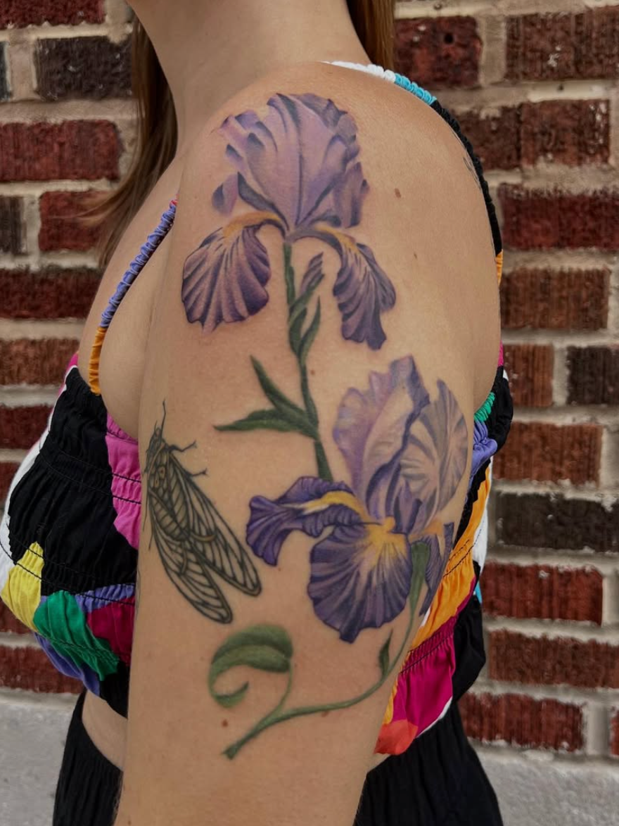 Realism Floral Tattoo by Emily Tucker