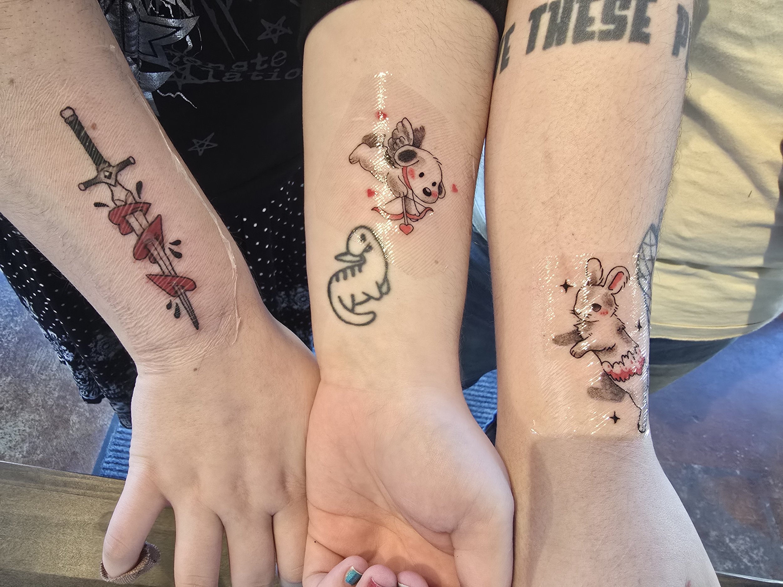 Outer forearm tattoo, a placement many clients find more manageable.