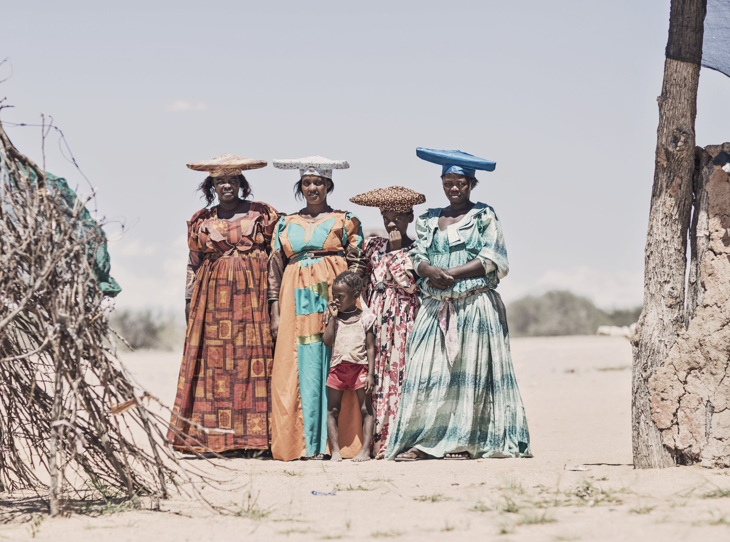  A traditional Herero family in central Namibia. 