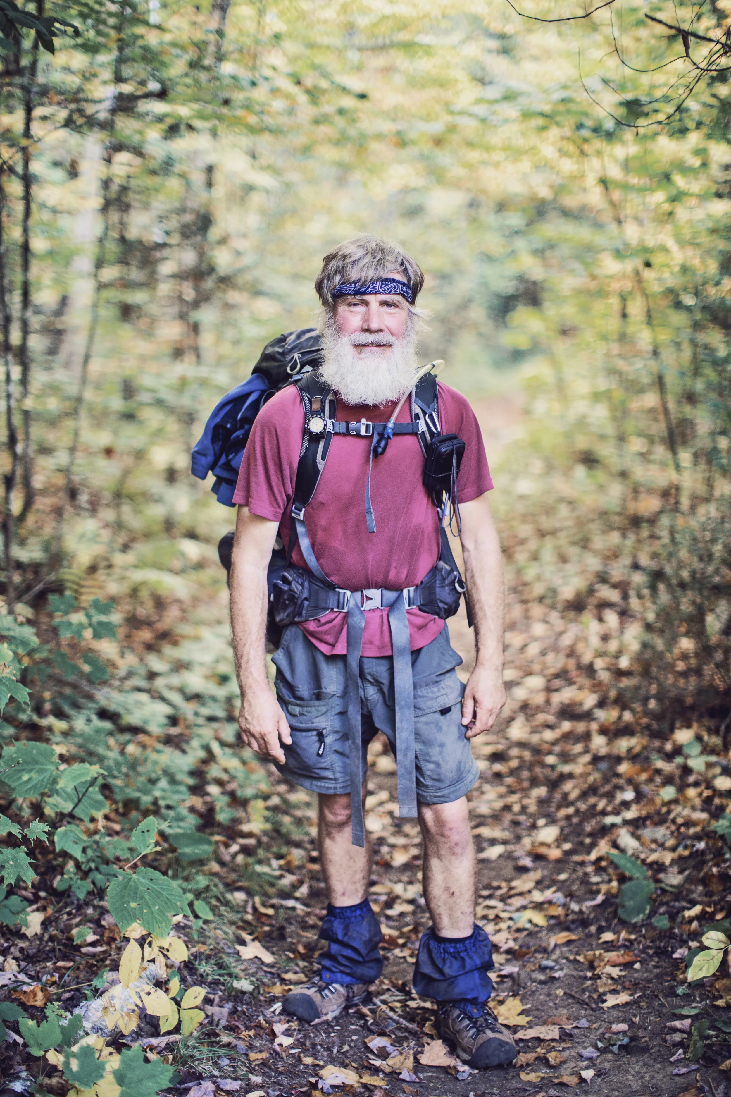 “Papa Bean” has a simple story about his time on the trail. He tells me in his his lyrical, soft spoken voice “my daughter called me up one day and asked if I wanted to hike the trail. It took me two seconds to say yes.”