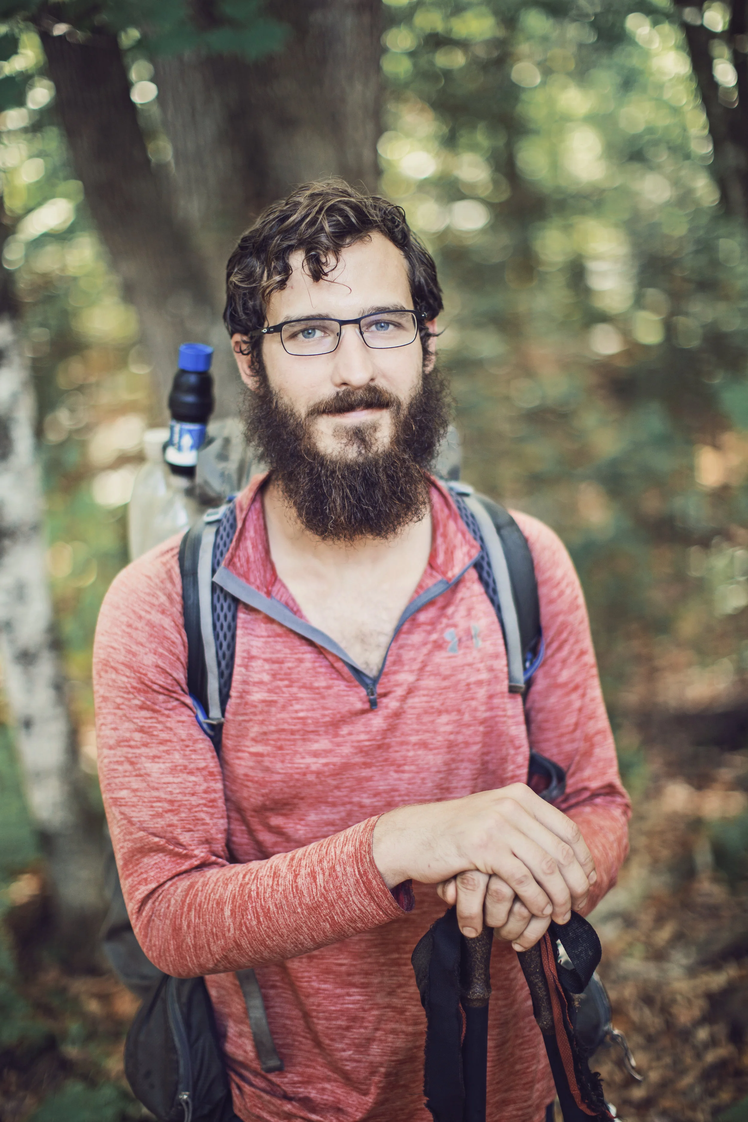 “I was a mechanical engineer, and I got in a bad car accident. I was just sitting around for a while and heard about the Appalachian Trail while listening to a podcast. It sounded crazy enough and hard enough… just something I wanted to do. I sold all my stuff. I own everything that’s on my back, and that’s all I own. After the car accident I felt like I was existing, not living. I didn’t like my job, I didn’t like where I was living, I wasn’t feeling challenged. This was such a big challenge. Only 20% of people who start make it all the way, and I had never hiked a day in my life, I wasn’t in any physical condition at all. So I sold everything and quit my job and jumped on the trail.”