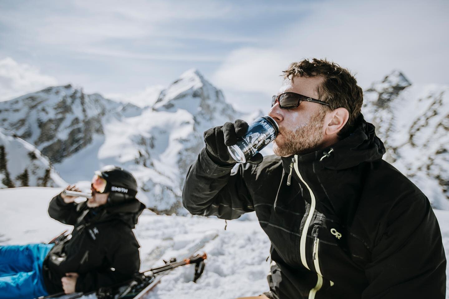 Summit beer and whiskey at 10,000ft in the Tetons.