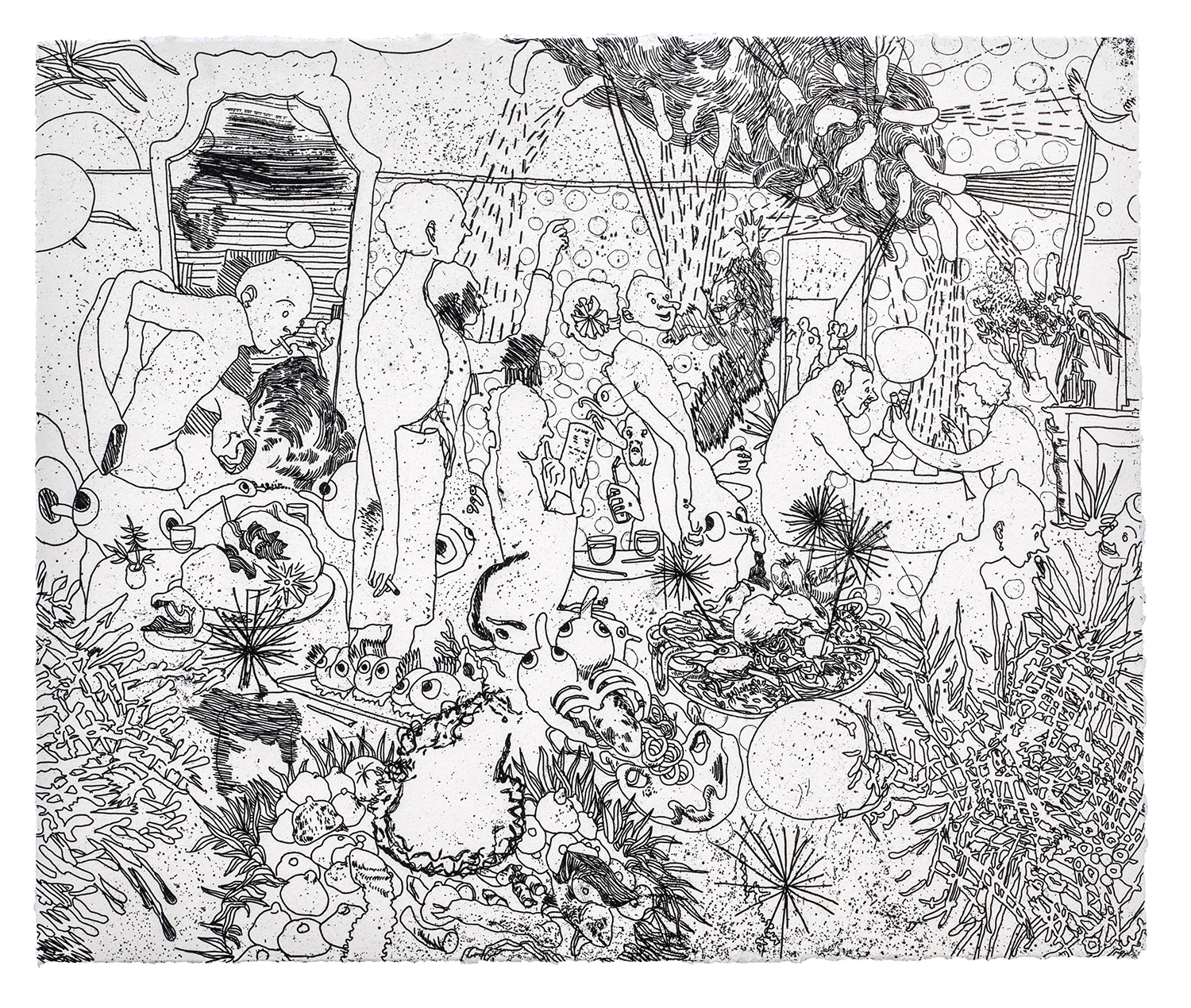 2018, etching