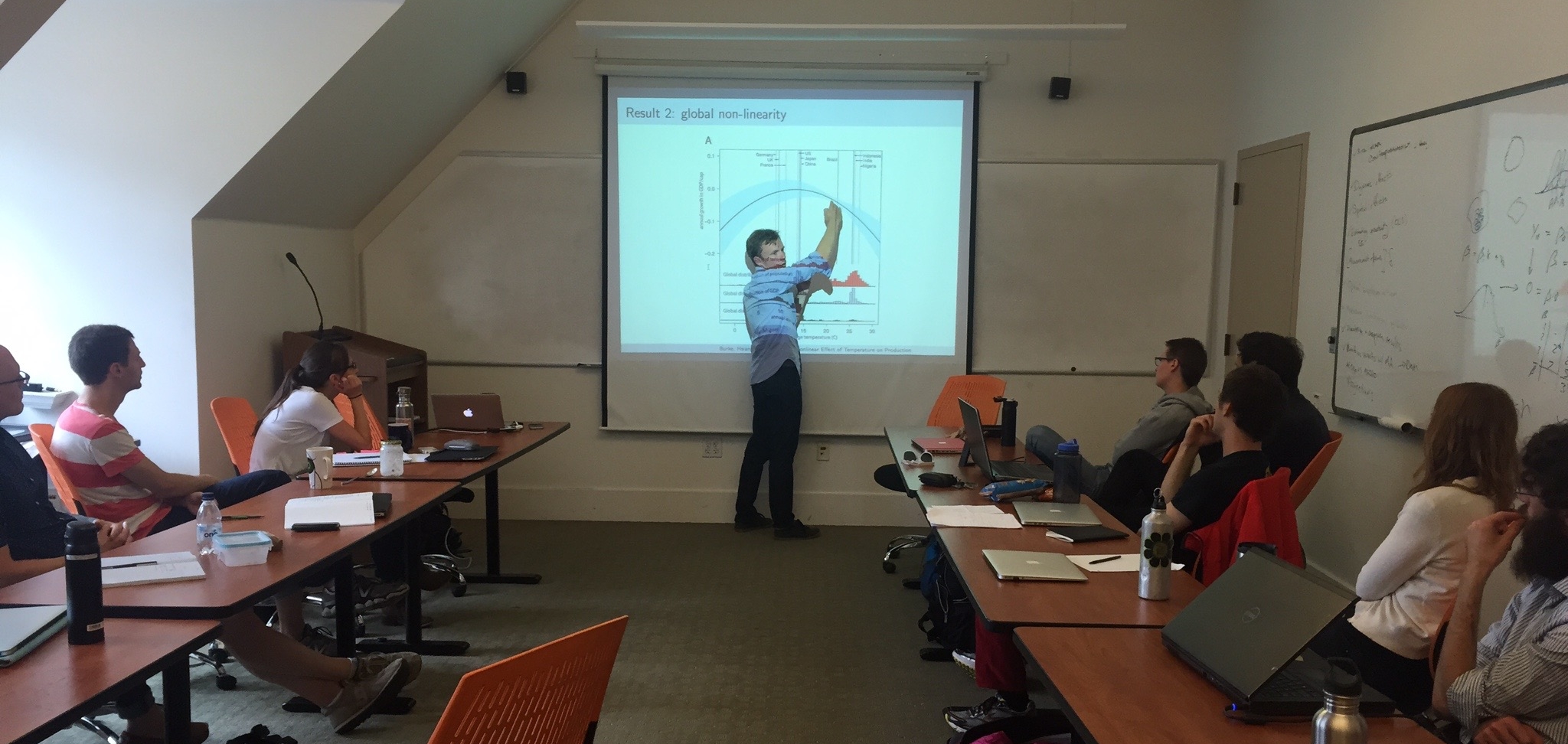 Marshall Burke (Stanford) presents research on climate and global economic productivity