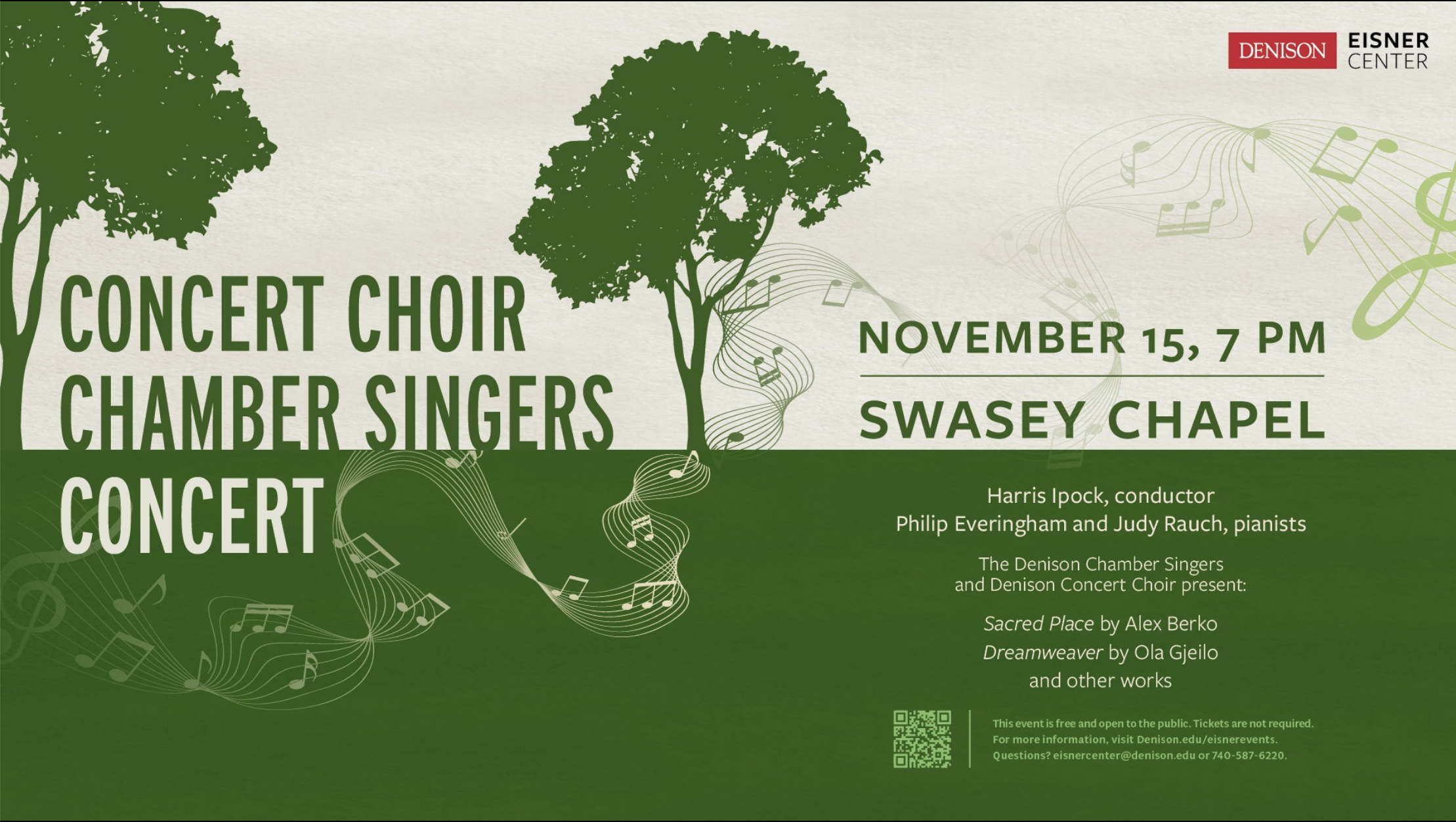 Denison Chamber Singers and Concert Choir Fall Concert