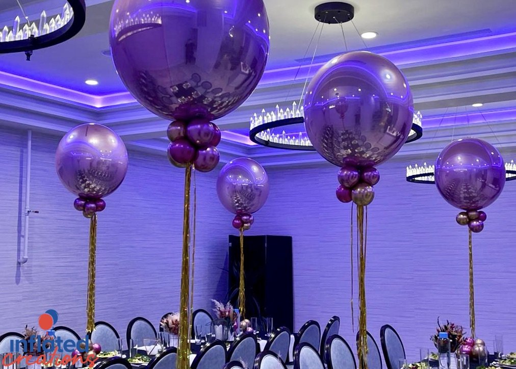 Table Decoration Balloons For Child Birthday Stock Photo, Picture And  Royalty Free Image. Image 73121044.