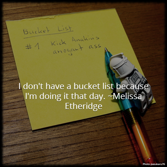 Bucket list