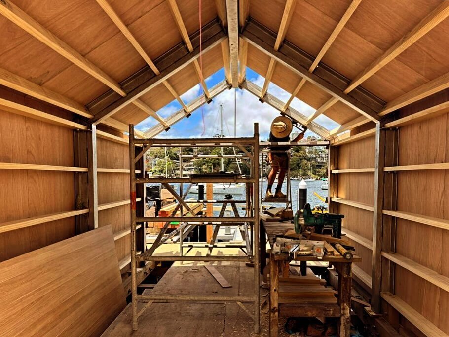 Some of our team have been busy constructing this boat shed over at our Northbridge project