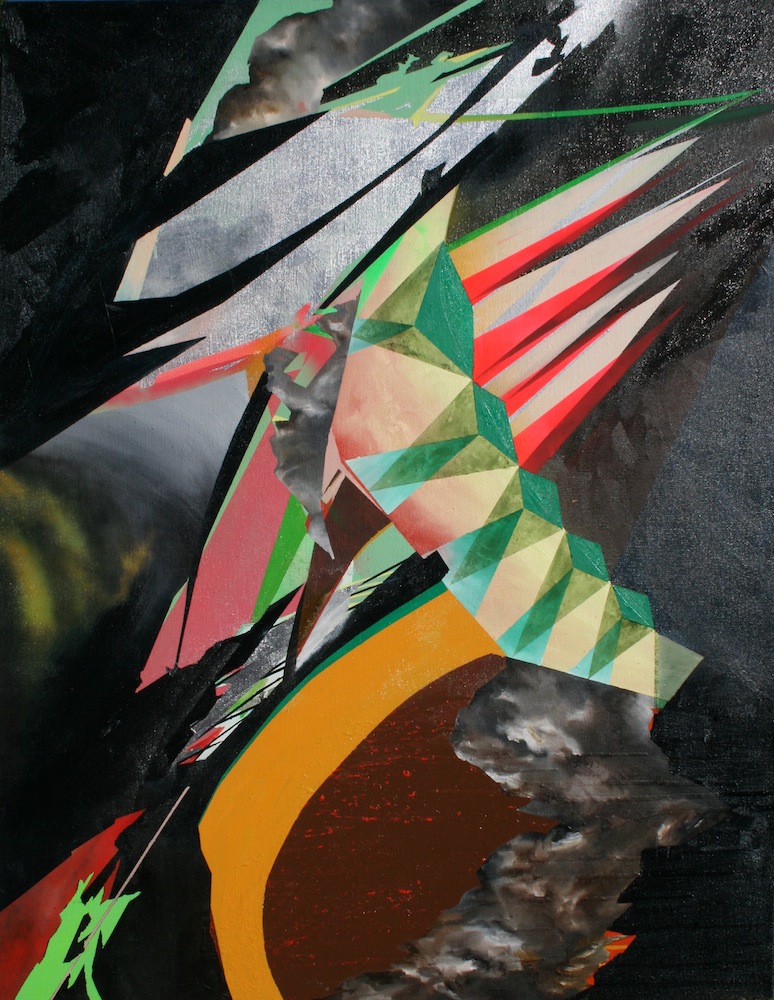 IMAGE: Natalie Mather, Spit Kiss Thick Feast 2012 oil acrylic and spray enamel on linen, 160x120cm