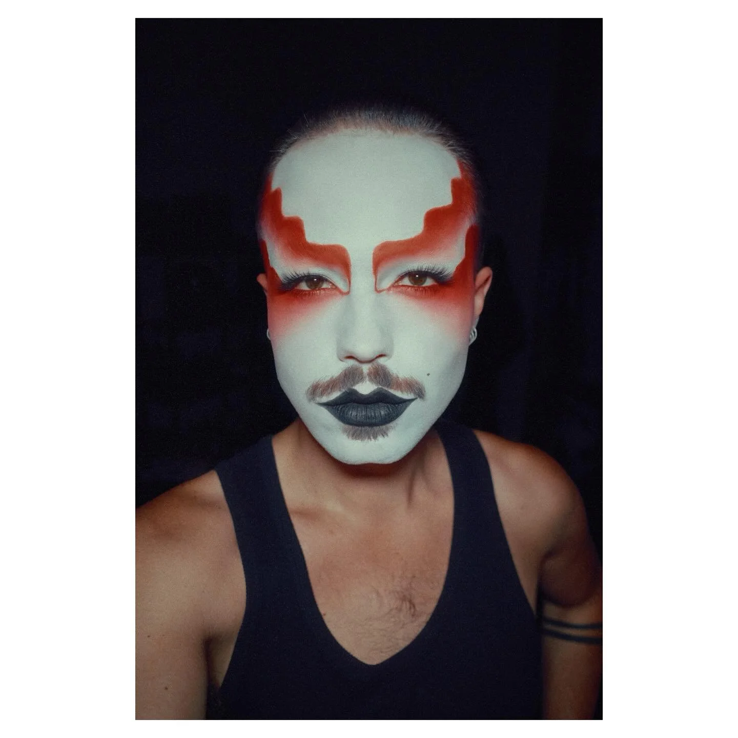 Stepping into a new canvas&mdash;my own face. I&rsquo;ve been experimenting with makeup for a while, and finally sharing my work here&mdash;this look is inspired by the incredible @hugaceo.crujiente. Combining photography and makeup, one brushstroke 