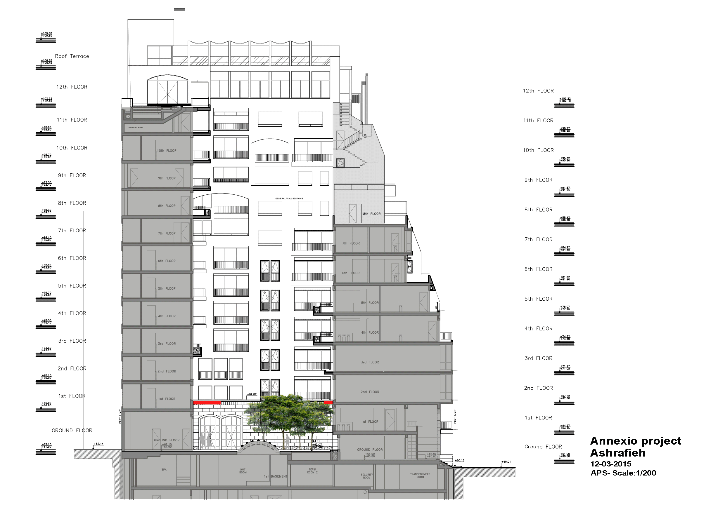  Albergo-Annexio Hotel outdoor spaces- Beirut - Lebanon.  in collaboration with Sara Hage Landscape Architect. 