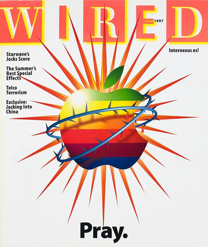 Wired 1997前 大篇幅運用特別色與大量的Infographic,訊號式的傳遞資訊