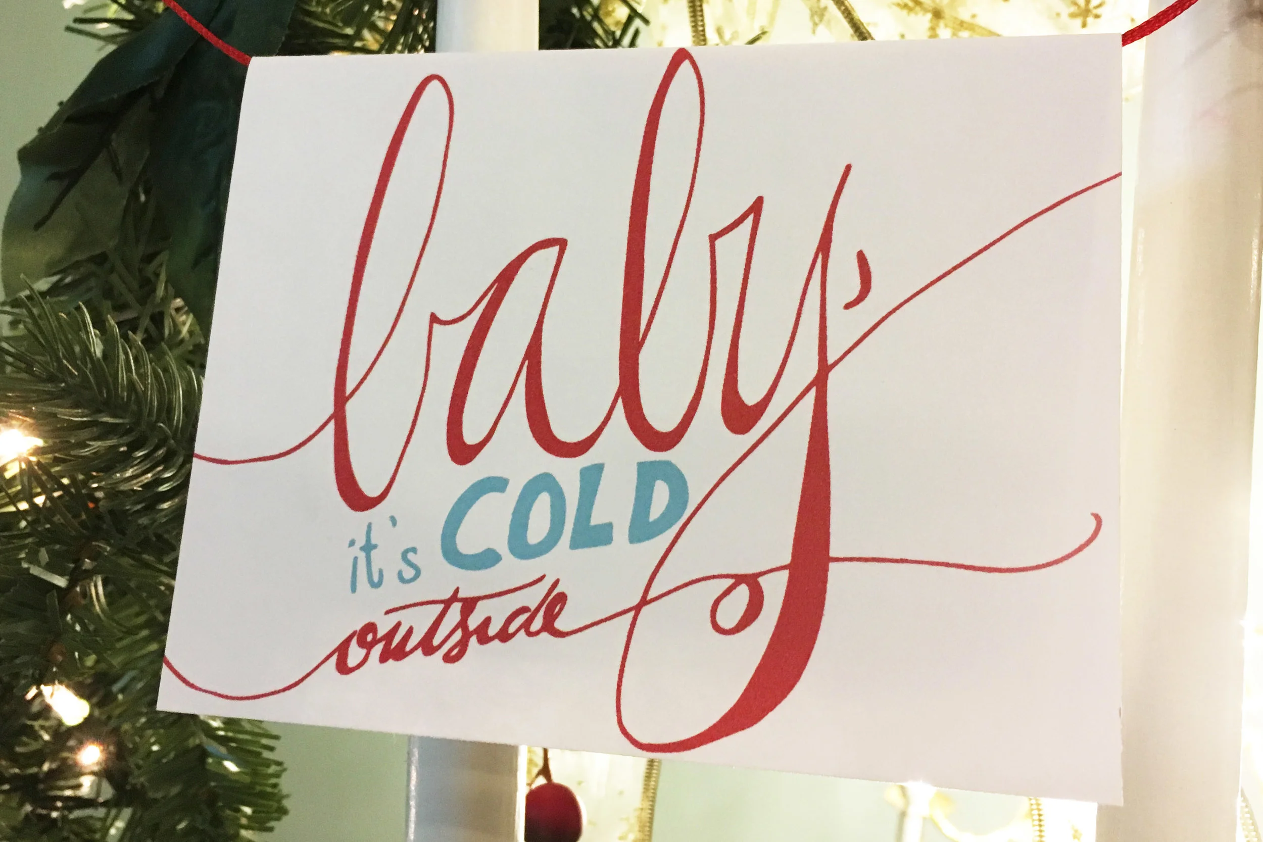 Baby it's Cold Outside Holiday Cards
