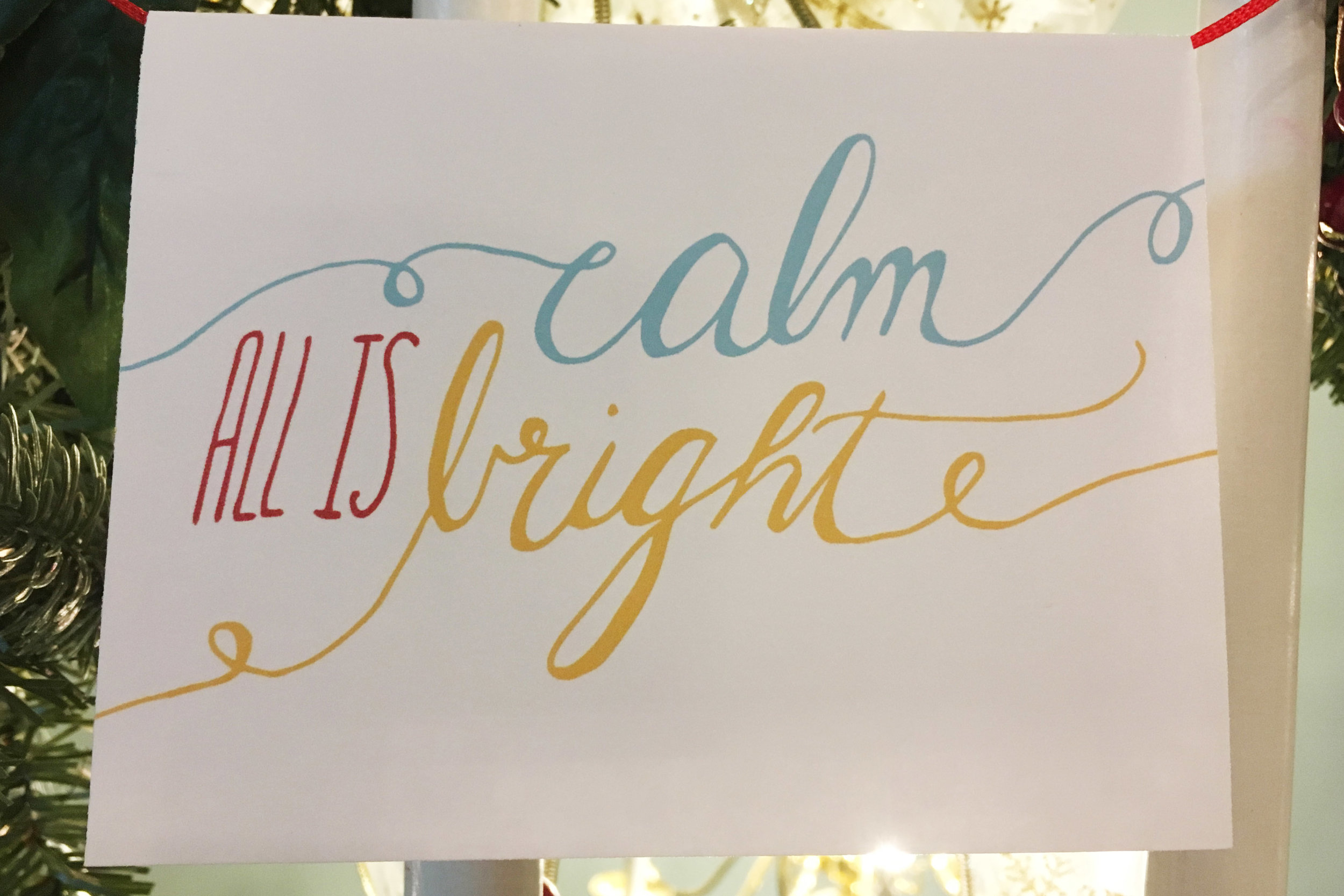 All is Calm and Bright Holiday Cards