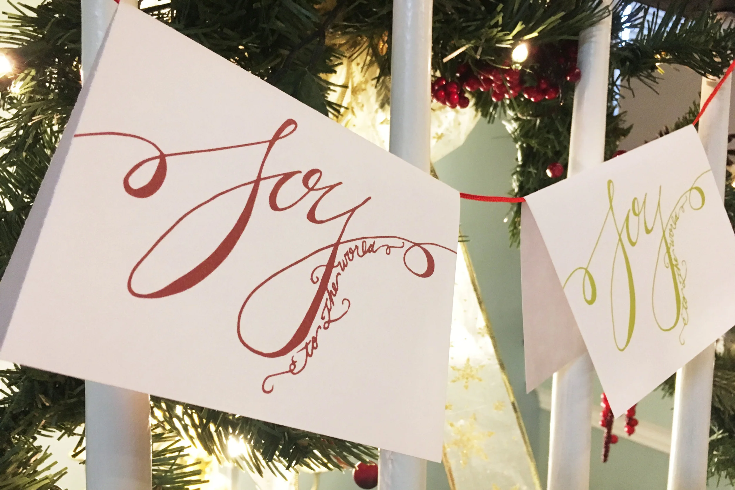 Joy to the World Holiday Cards