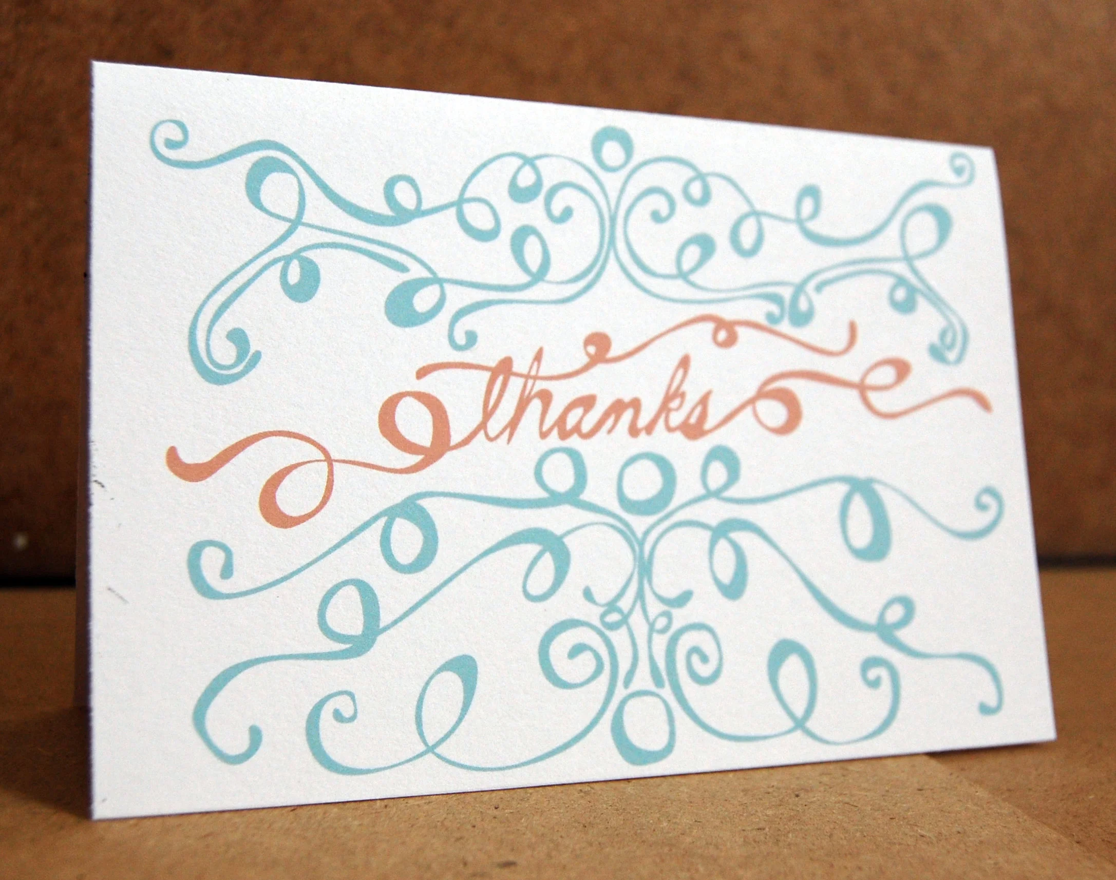 Shabby Chic Thank You Card