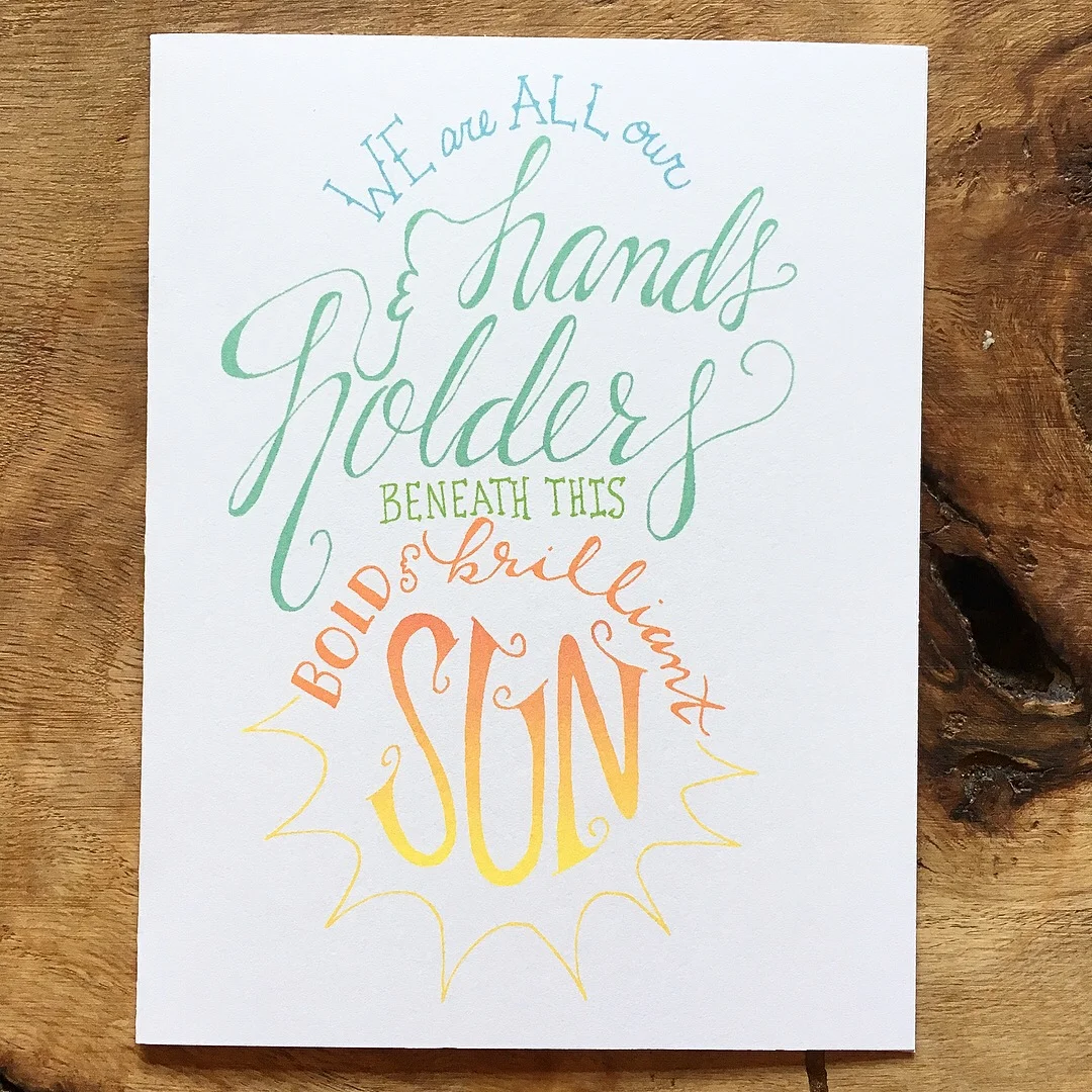 Hand & Holders Greeting Card
