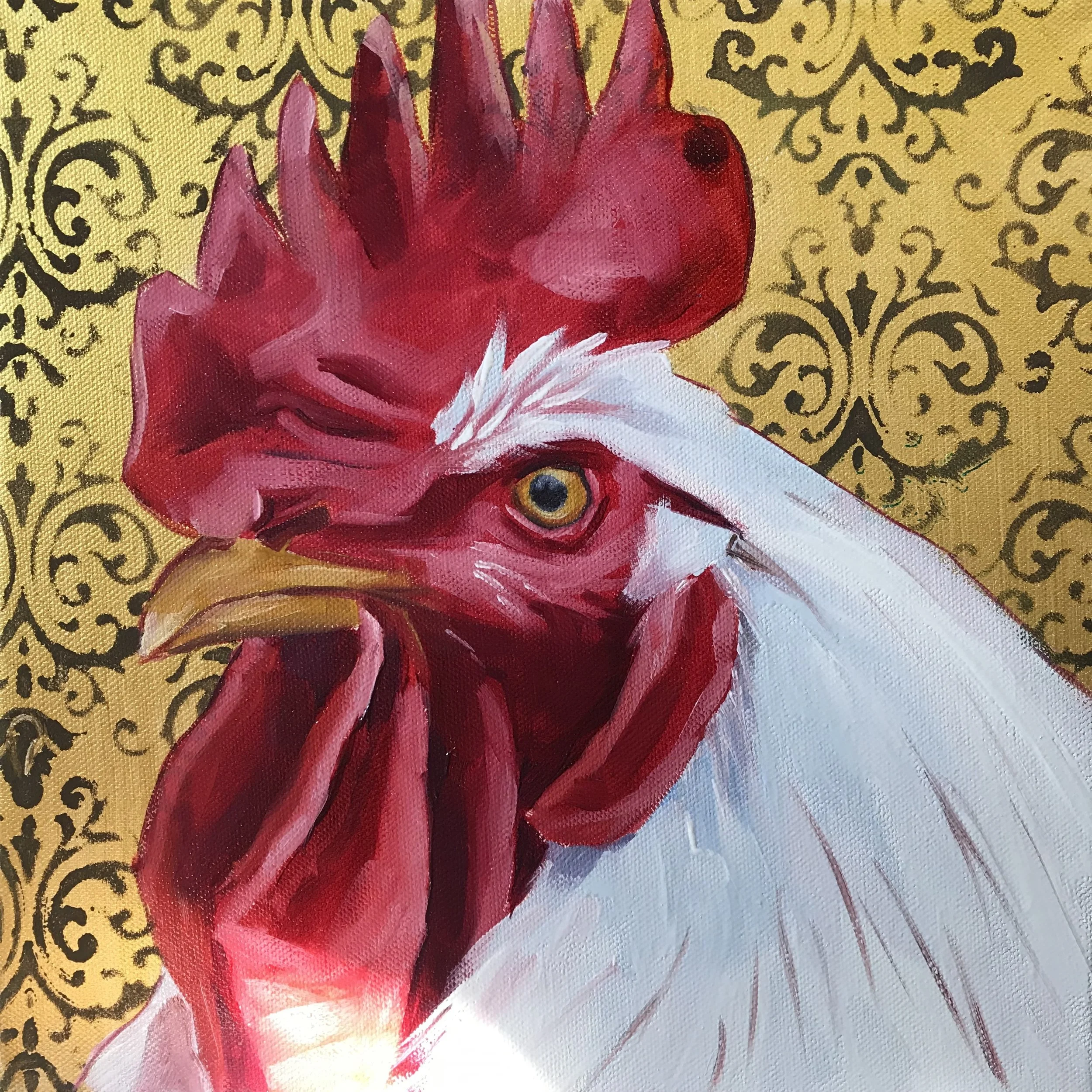 Hen with Gold
