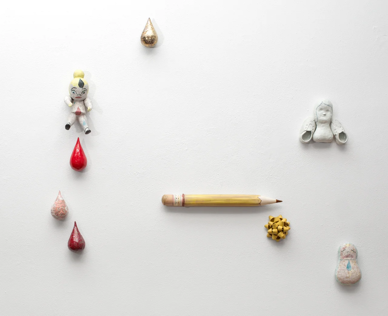 Image of installation of Blood, Sweat and Tears series, 2016