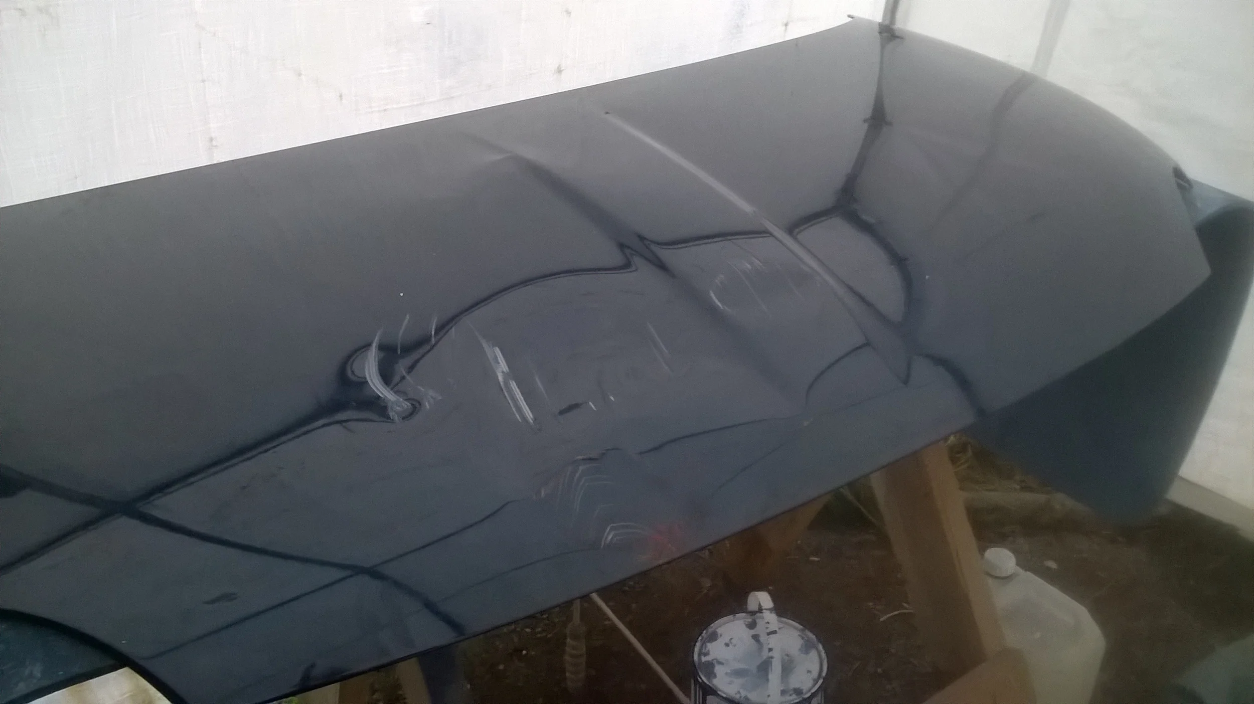 Fiat 500 bonnet damaged.jpg