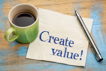 create value reminder on napkin create value reminder on napkin