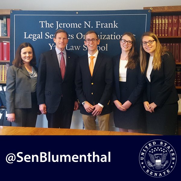 ves's legal services director, sara nolan collins, sen. blumenthal,and the yale law school's veterans legal services clinic holds a press conference on the va's authority to protect veterans from predatory colleges.