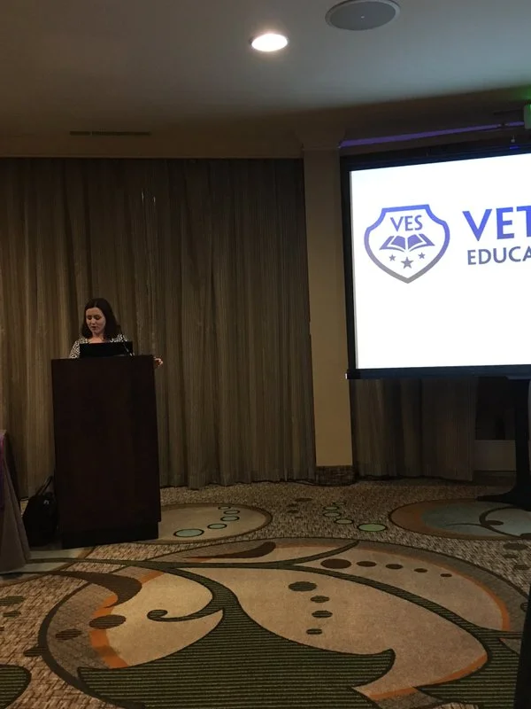 Sara nolan collins, plenary speaker at a veterans upward bound conference (2016)