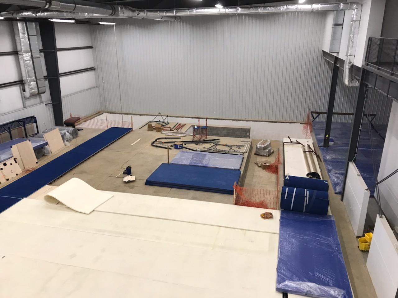 New Rod Floor Tumble Strip & New Beam Mats Are In Place (in the right back corner!)