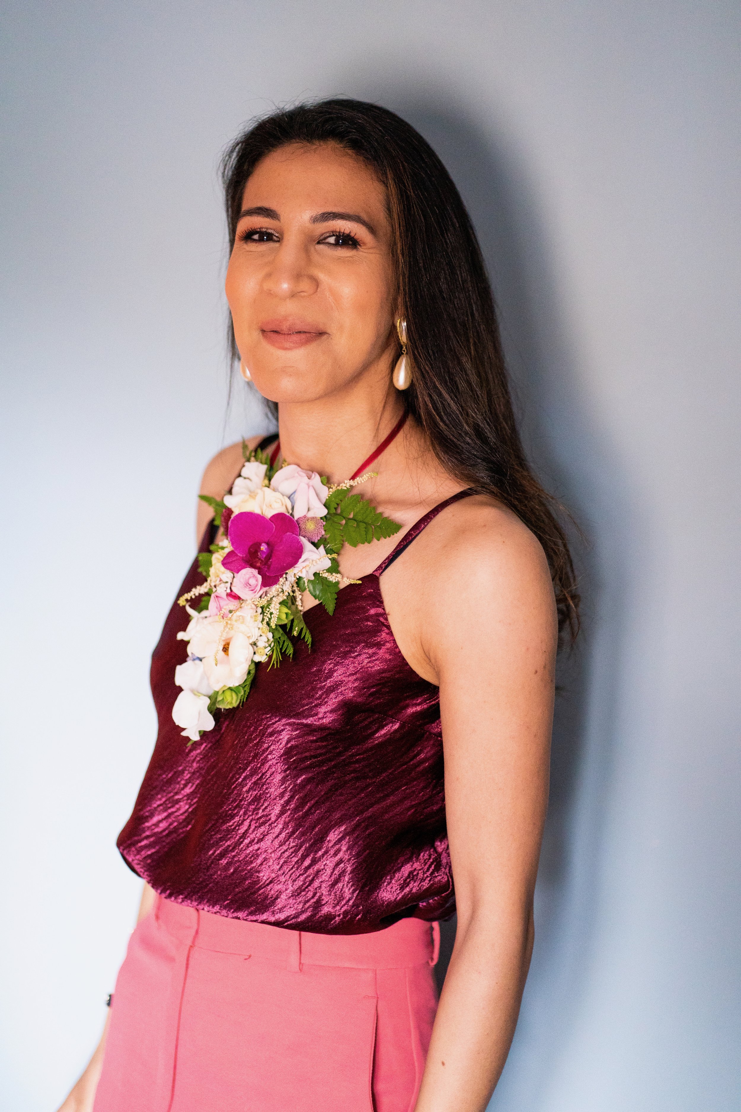 Floral Necklaces for the bridesmaids