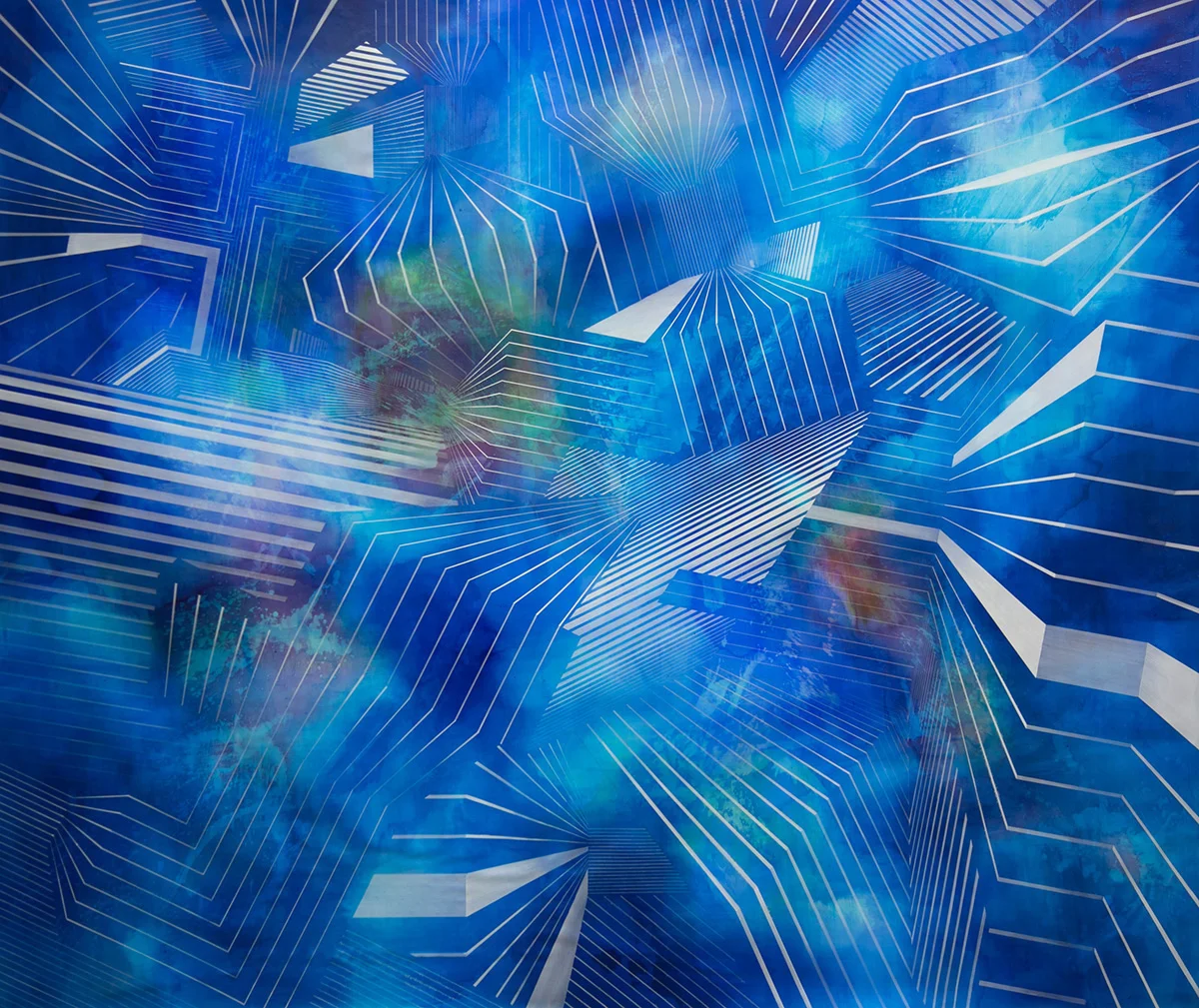 Pilgrim, 2014, acrylic on linen, 92 x 86"