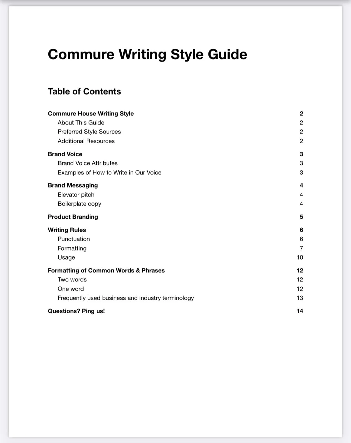 Style guides