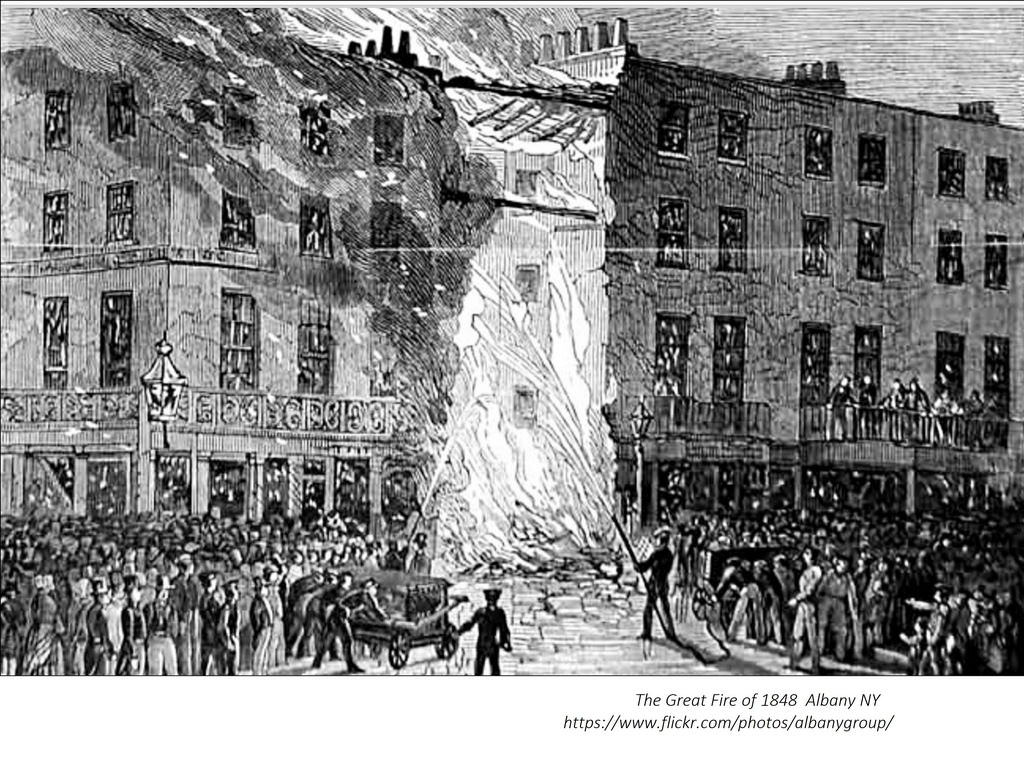 The Great Fire of 1848, NW Corner of Madison & Broadway, under I-787 interchange. Park along Green Street near the bus station. Begins at 5:30PM. Any issues day of the tour? Call 518-490-9401