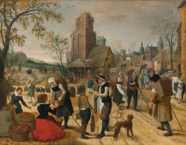 Sebastian Vrancx Autumn, Market Scene, After 1595.jpg