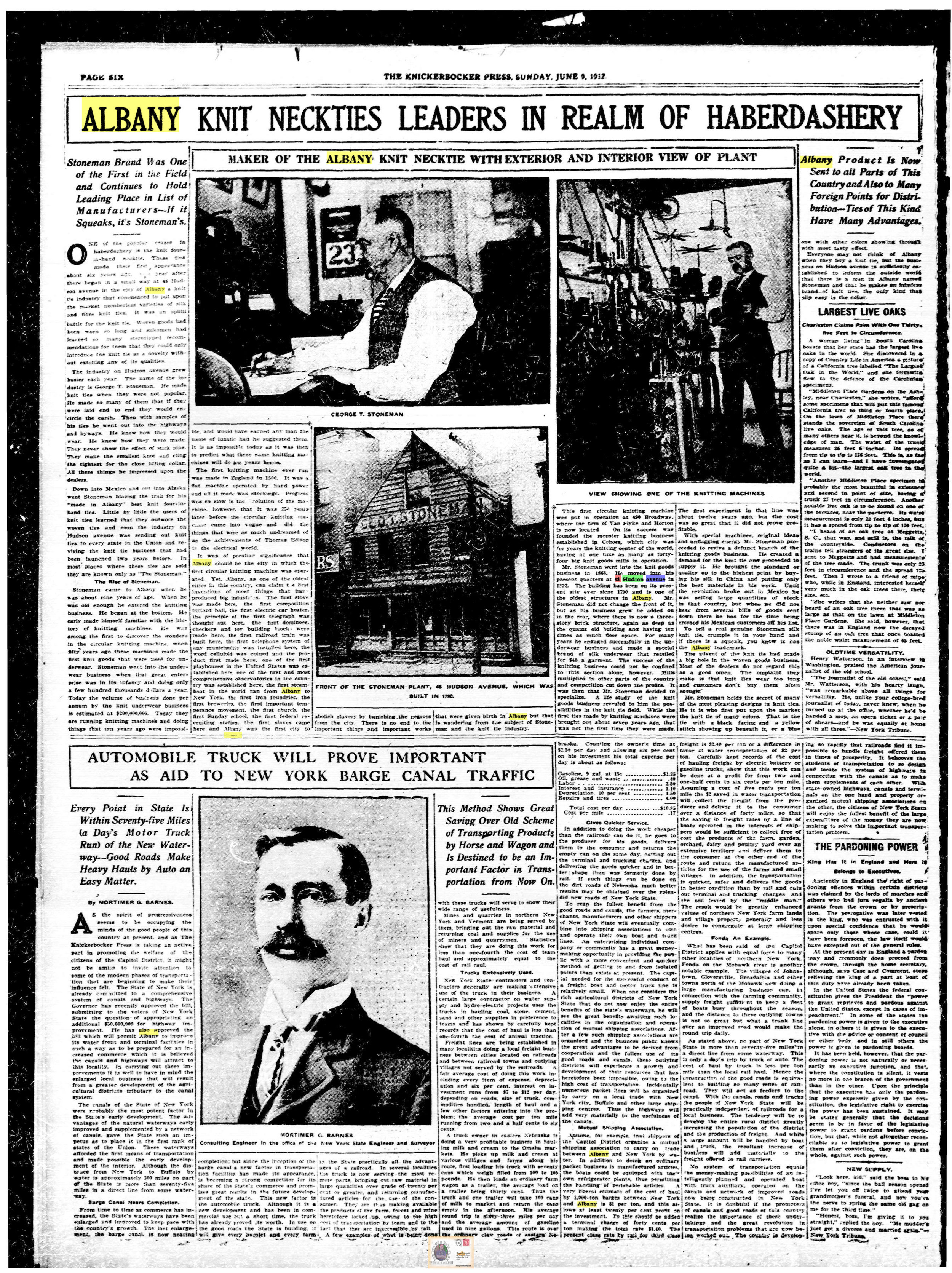 48 Hudson Stoneman Knickerbocker Press 6-9-1912.png