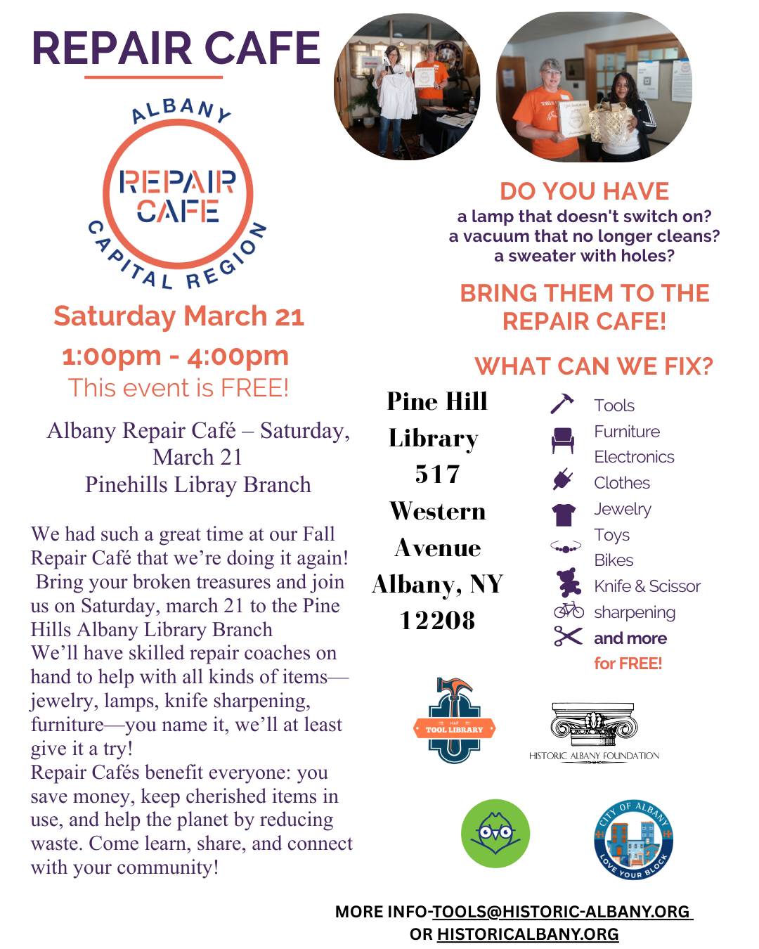 HAF Winter Repair Cafe!! 
