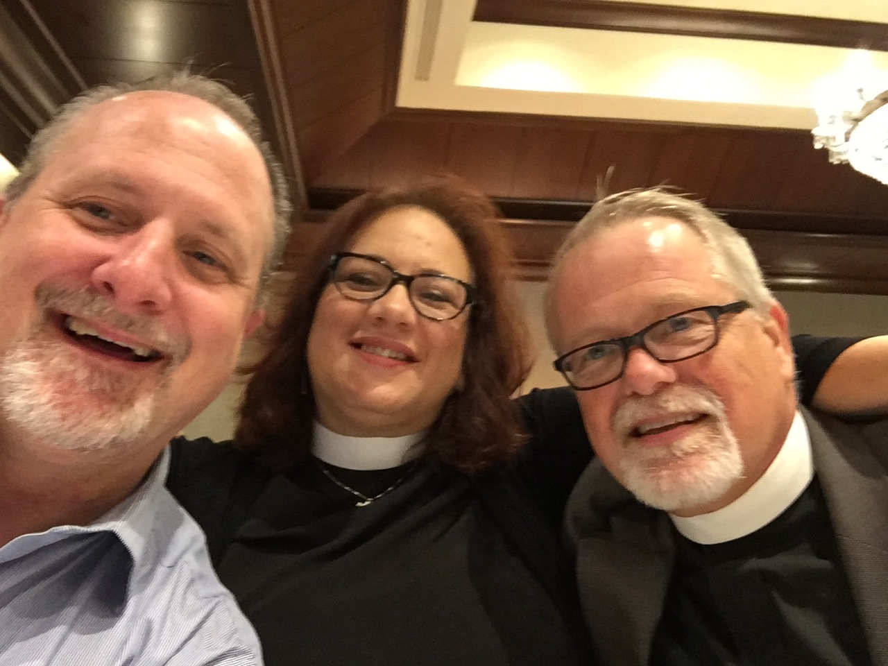 AU's Faith Outreach Specialist Bill Mefford with Rev. Lydia Munoz and Rev. Jim McIntire, both of the United Methodist Church. Photo by Bill Mefford.