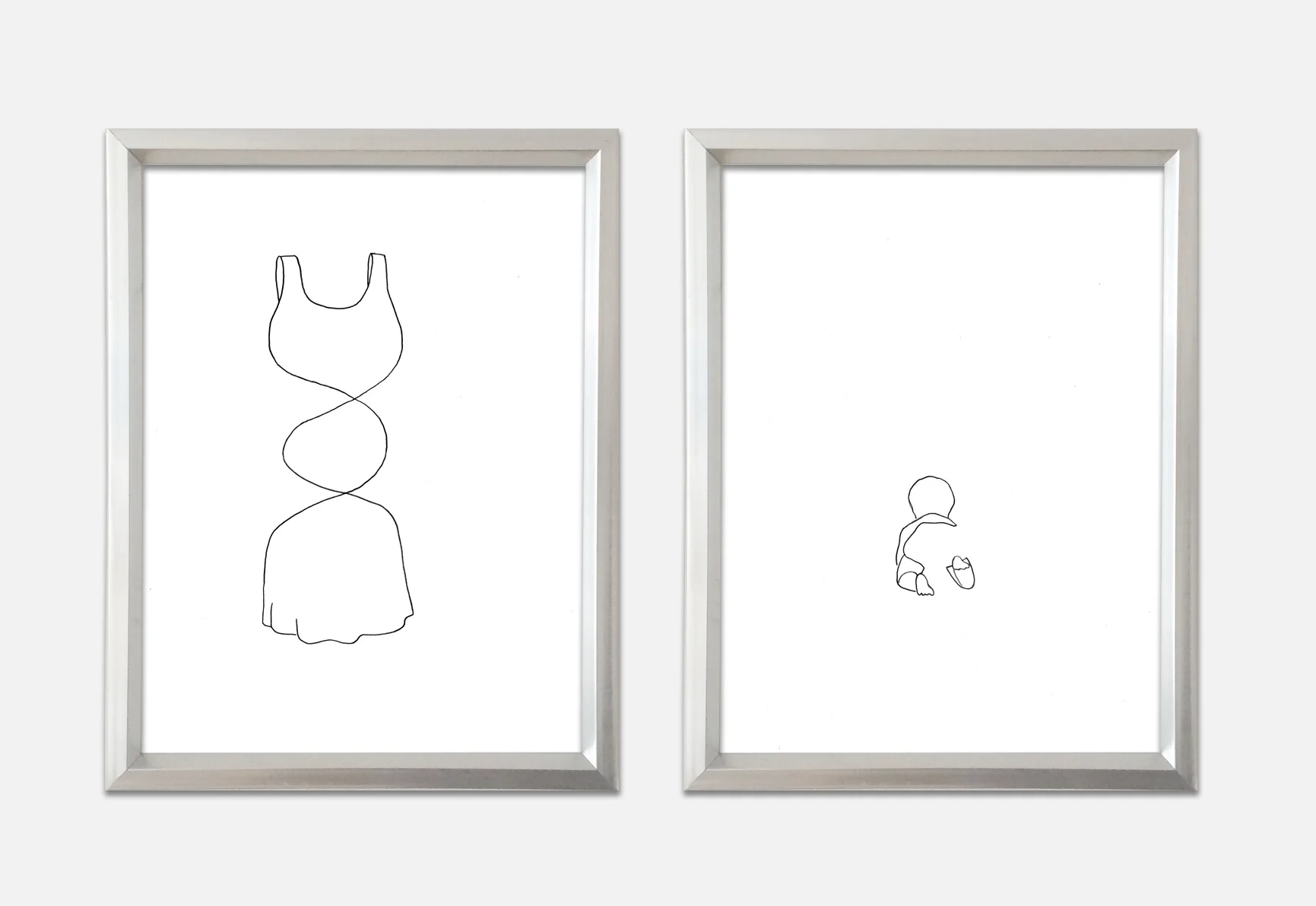 Adam Douglas Thompson - Drawings (dress helix, baby)