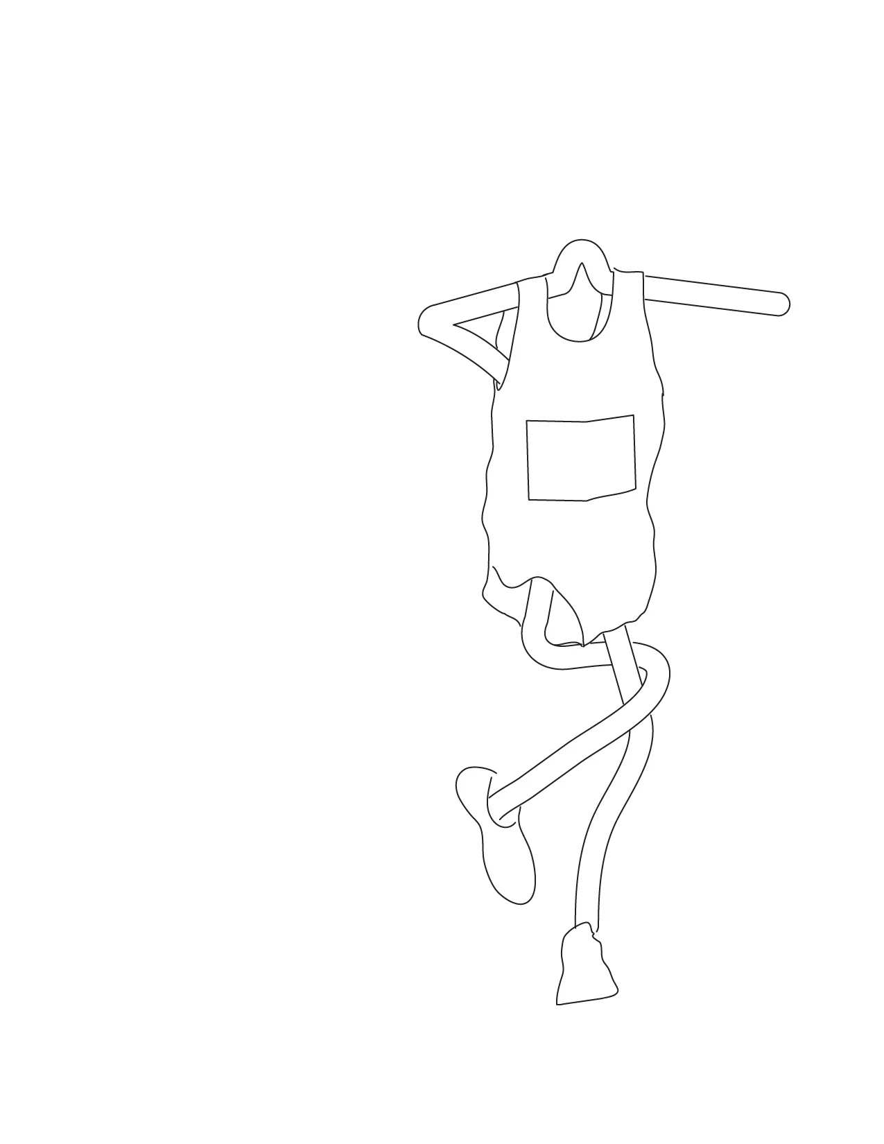 Adam Douglas Thompson - Drawing (runner, tube)