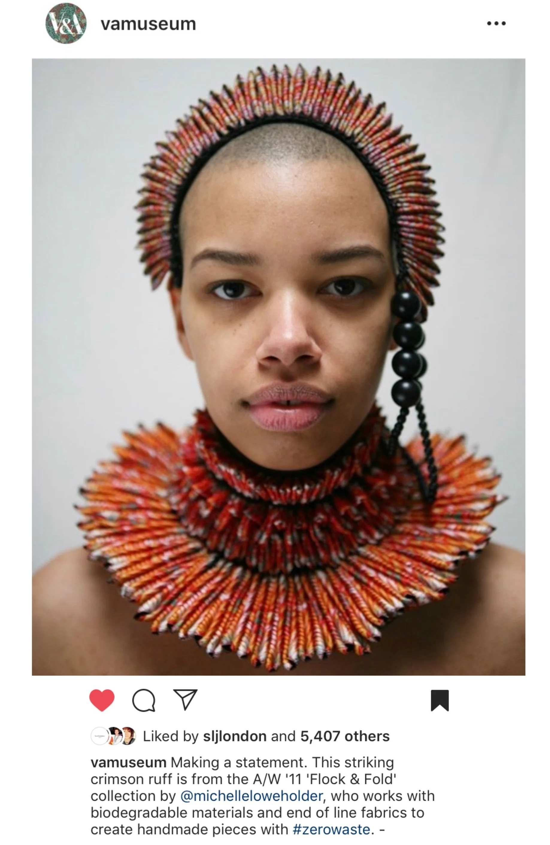 V&A "Fashioned by Nature" Post / Jan 10th 2019