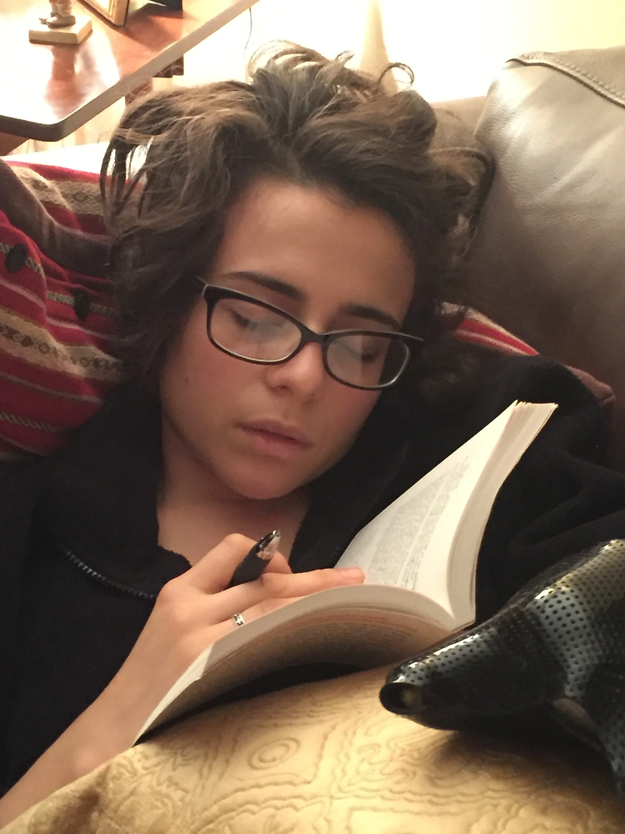  Also an attempt at reading...clearly not as successful.